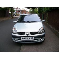 RENAULT CLIO 1.2 DYNAMIQUE 3 DOOR HATCHBACK 2003