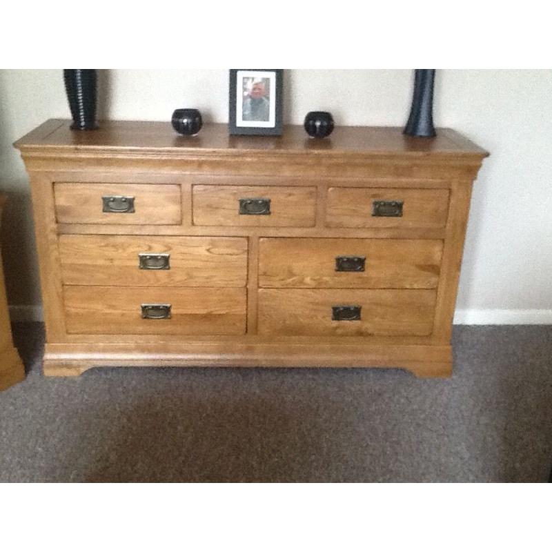 Solid Rustic Oak Sideboard, Coffee Table, TV Cabinet and Sofa Table