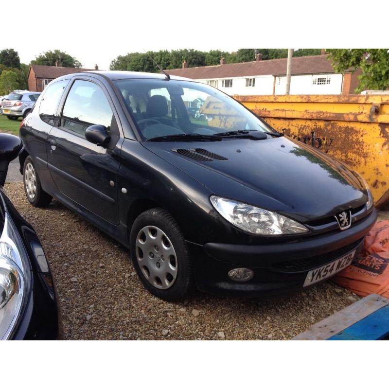 Black Peugeot 206 Zest 1.1. 3-door 54 reg