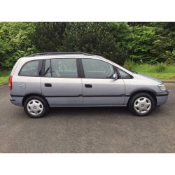 2003 VAUXHALL ZAFIRA COMFORT 7 SEATER, 5 DOOR METALLIC PAINT LONG MOT