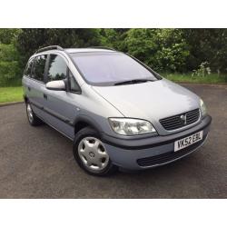 2003 VAUXHALL ZAFIRA COMFORT 7 SEATER, 5 DOOR METALLIC PAINT LONG MOT