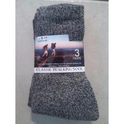 Walking socks, 3 pairs, unopened