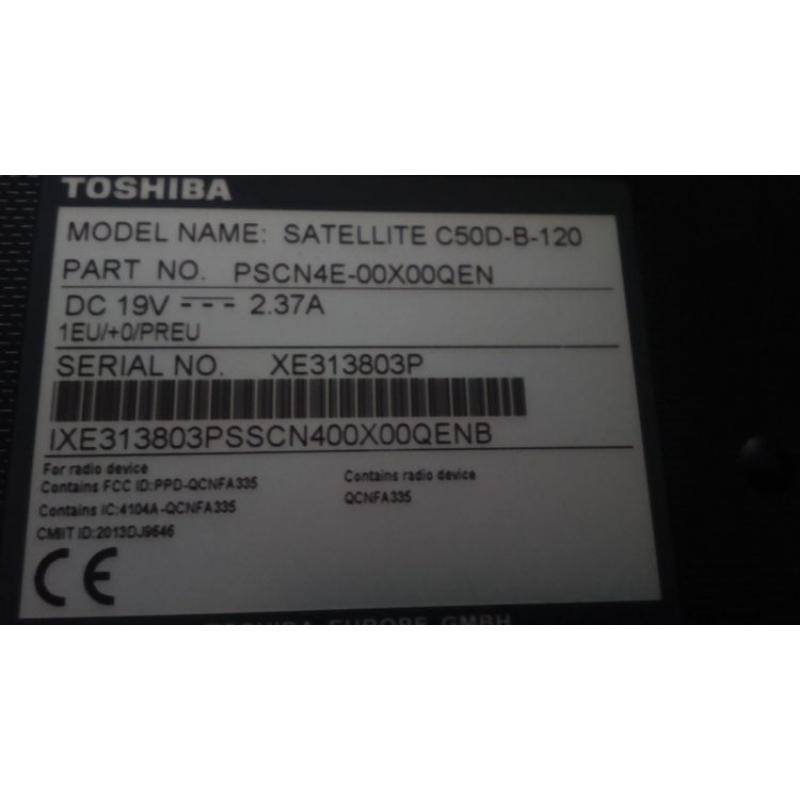 Toshiba satallite laptop for sale good working order