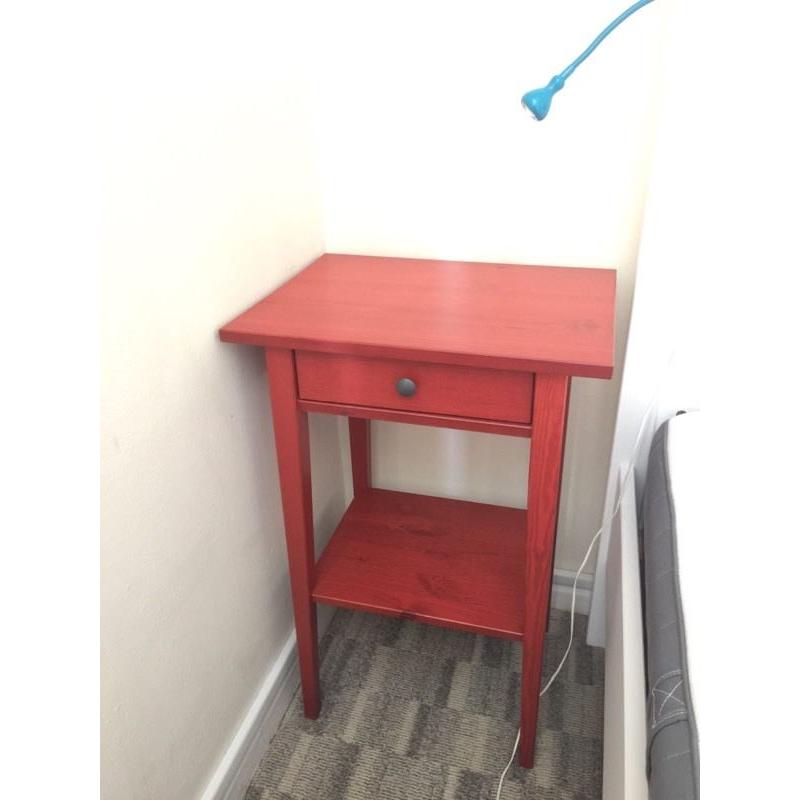 IKEA Red Hemnes Nightstand