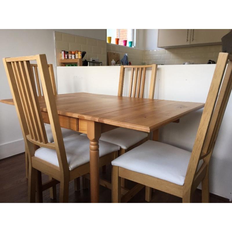 Kitchen table and four chairs