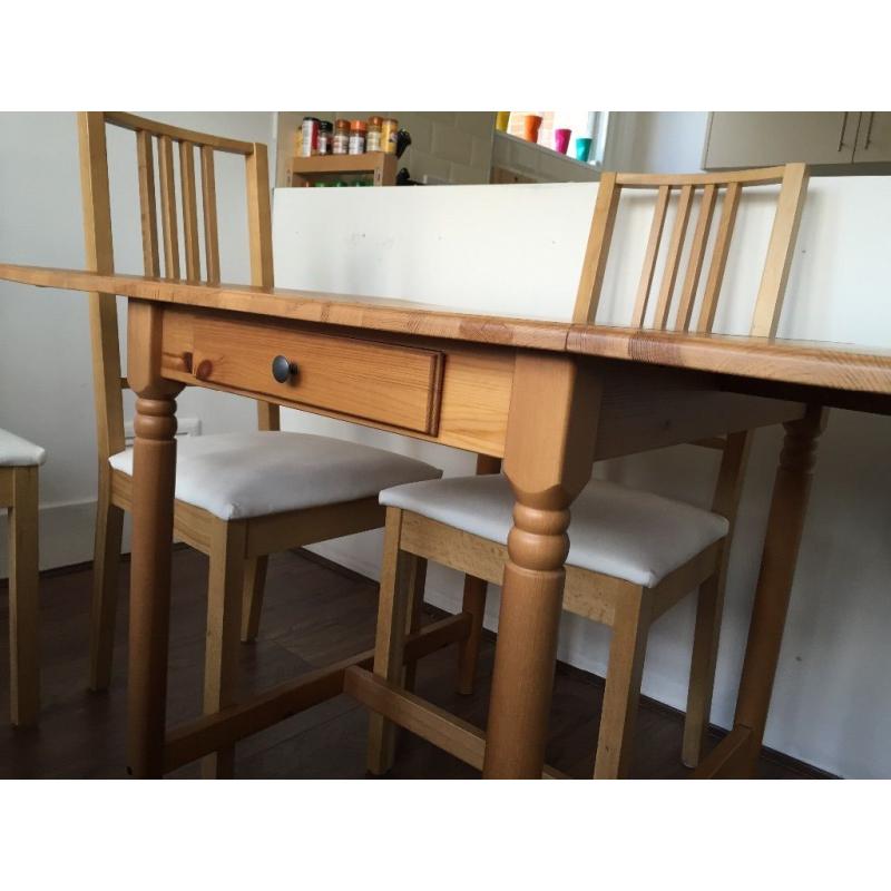 Kitchen table and four chairs