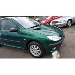 Peugeot 206 1.4 LX 3++ MOT FEB 17+JUST SERVICED++1 PREVIOUS OWNER++6 MONTH WARRANTY INCLUDED