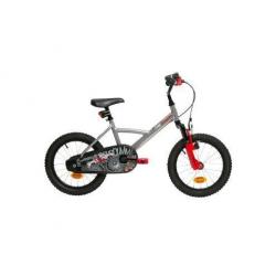 16" BIKE, OFF-ROAD DESIGN WITH FRONT SUSPENSION, A STAND.