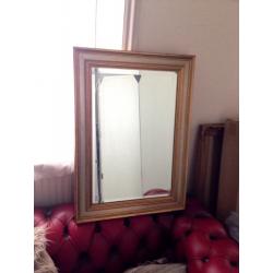 VINTAGE SHABBY CHIC GOLD LARGE MIRROR