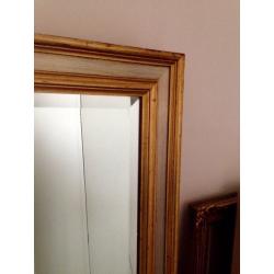 VINTAGE SHABBY CHIC GOLD LARGE MIRROR