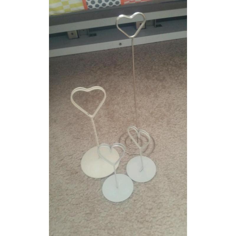 Heart Table Stands For Weddings