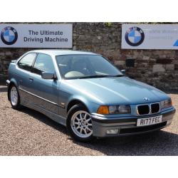 BMW E36 316i Compact, Only 79k Miles, 1997 / R Reg, Manual, 2 Owners, MOT: 1 Year