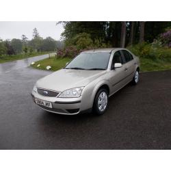 2004 04 FORD MONDEO 1.8 LX 5 DOOR MOT JUNE 2017 NO ADVISORYS