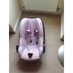 Maxi cosi car seat pink