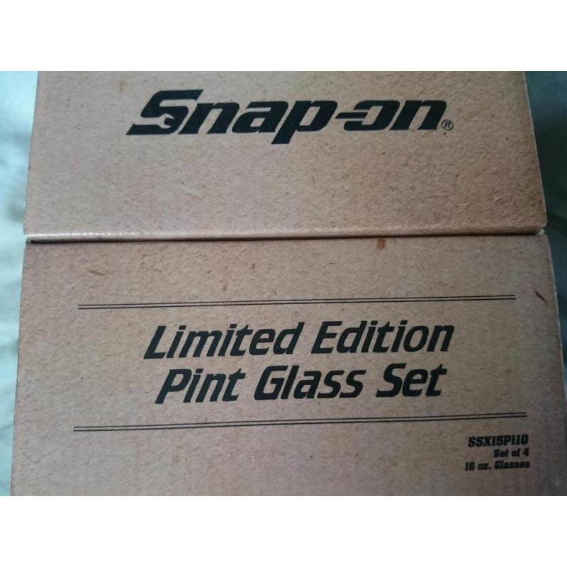 Snap on pint glasses