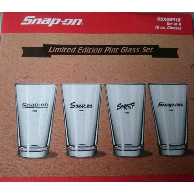 Snap on pint glasses