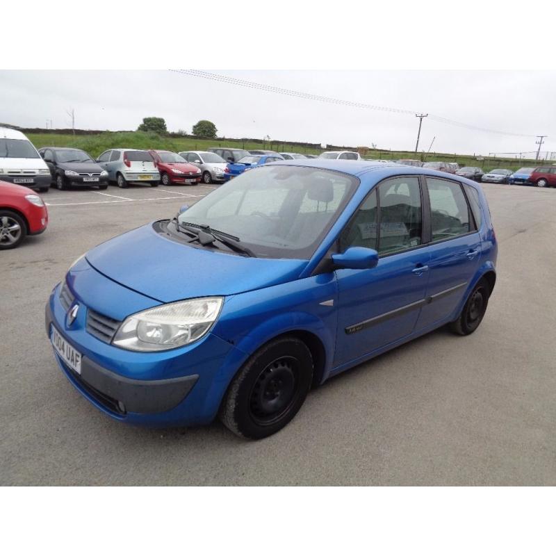 2004 RENAULT MEGANE SCENIC 1.4 EXPRESSION 16V 5 DOOR HATCHBACK BLUE