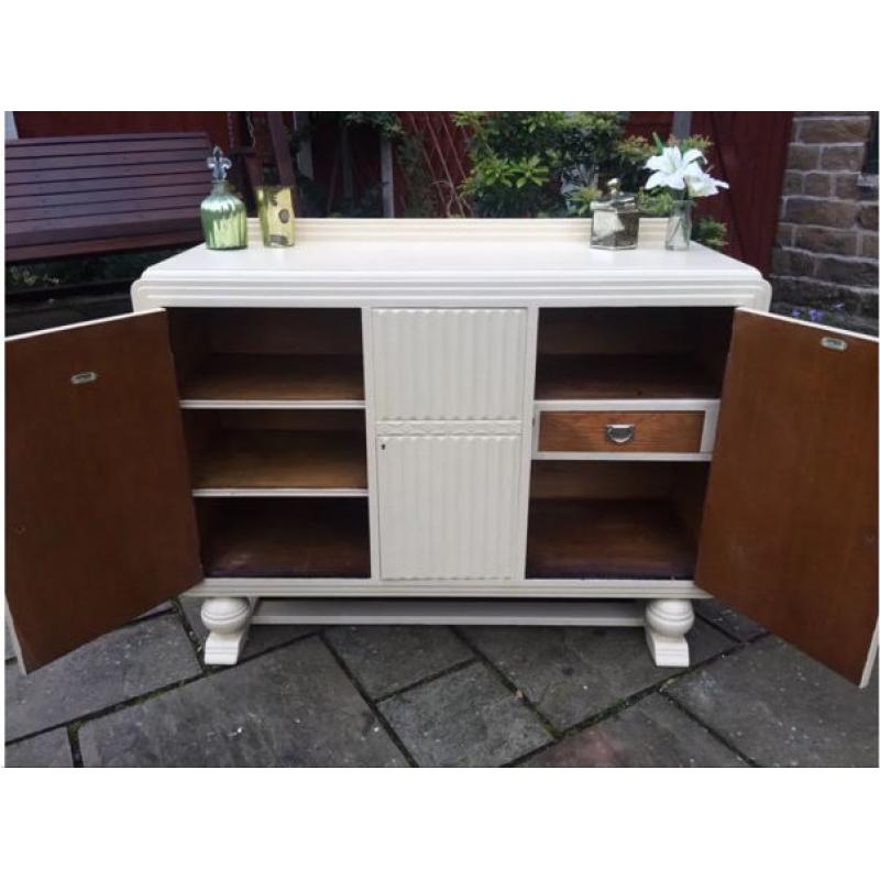 Art Deco dresser with fun swivel drinks cabinet