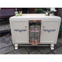 Art Deco dresser with fun swivel drinks cabinet