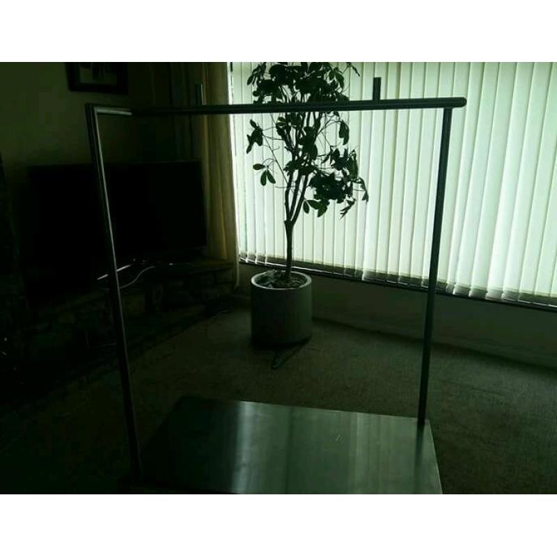 very solid stainless steel clothes rail/display rail