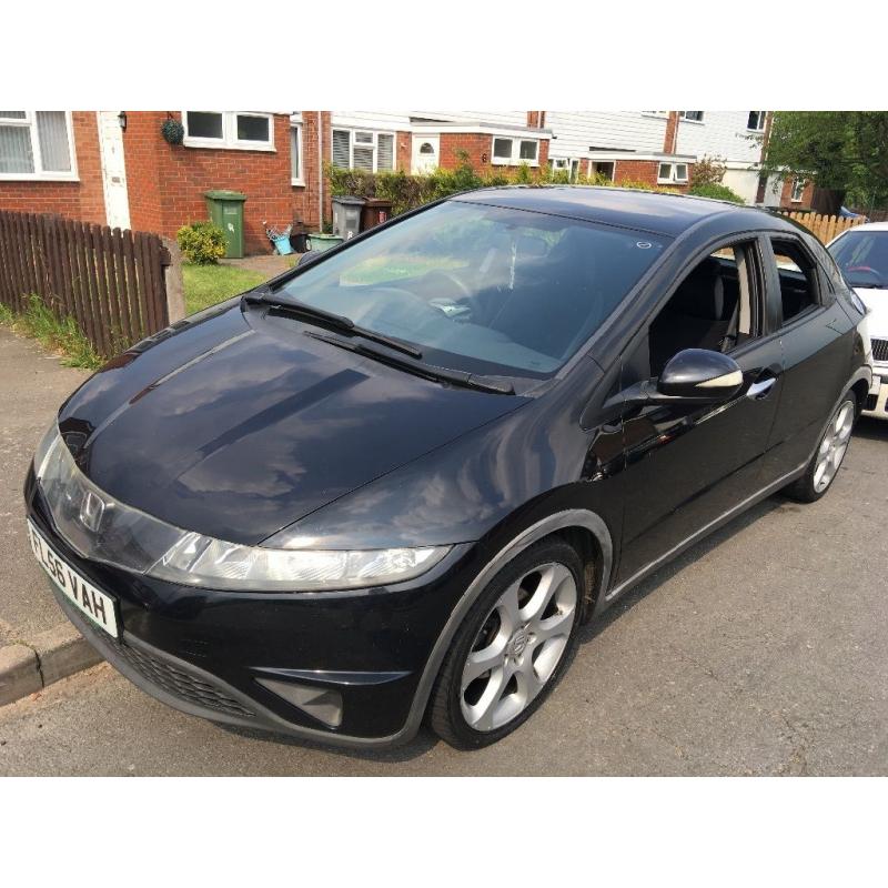 2007 HONDA CIVIC 2.2 I-ctdi DIESEL type s SE! Nice spec 50mpg! Family 5 door car in black! Astra