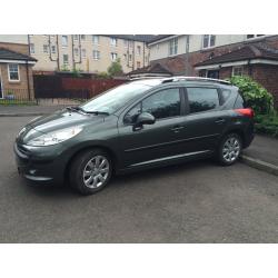 2008 Peugeot 207 Estate for sale - dent on rear passenger door. Great milage. MOT to November