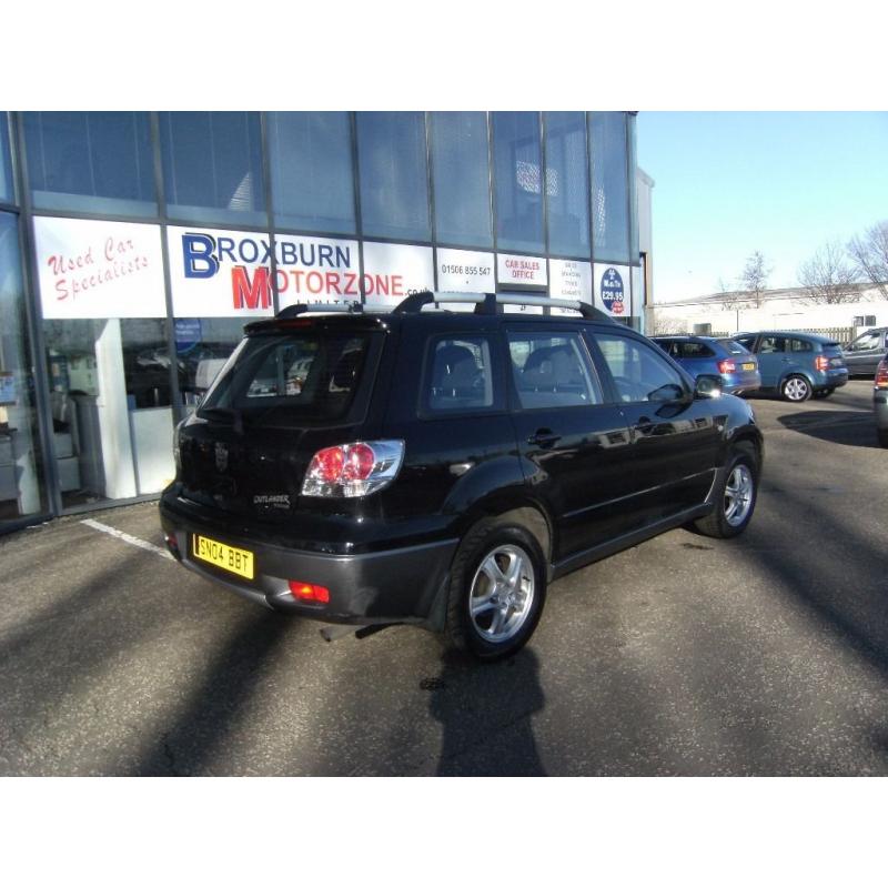 2004 04 MITSUBISHI OUTLANDER 2.4 EQUIPPE 5d 159 BHP MOT DEC 2016 **** GUARANTEED FINANCE ****