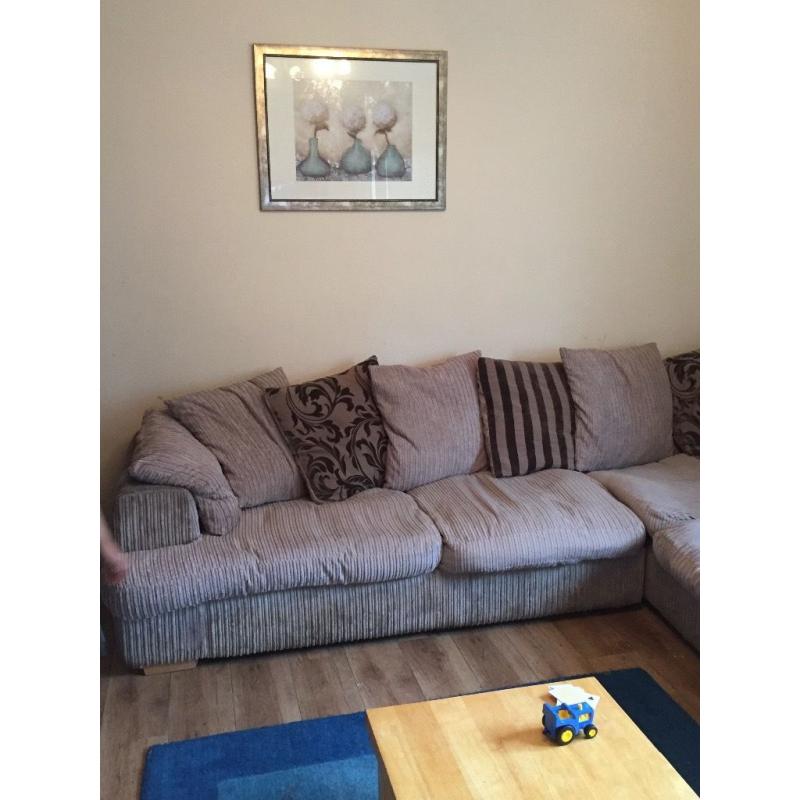 Dfs corner sofa and single chair