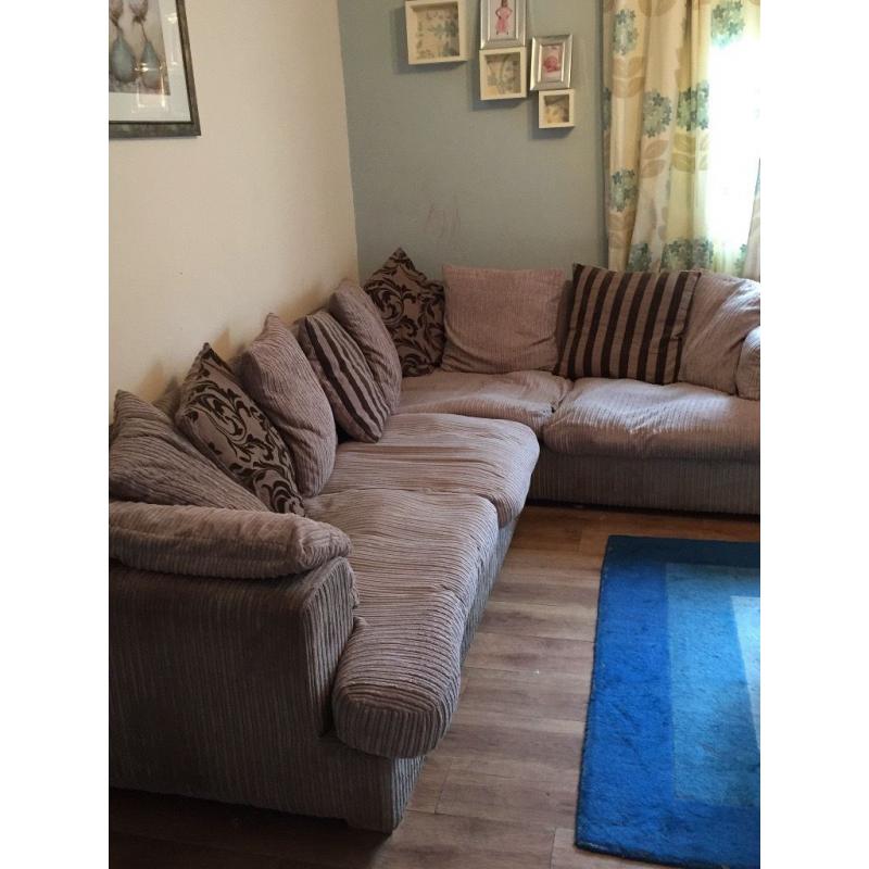 Dfs corner sofa and single chair