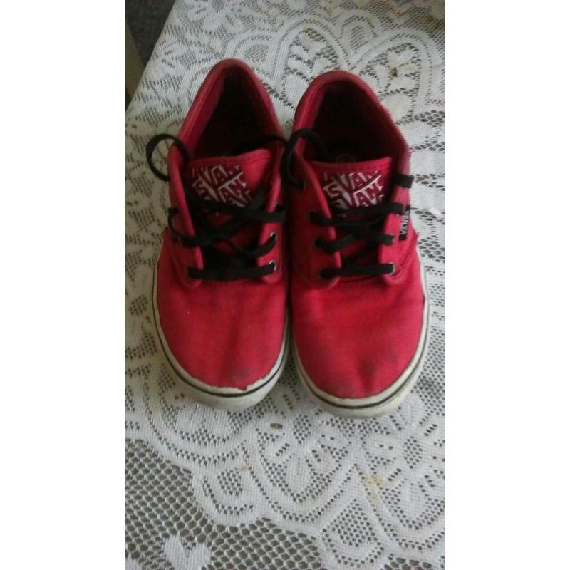 Kids red vans