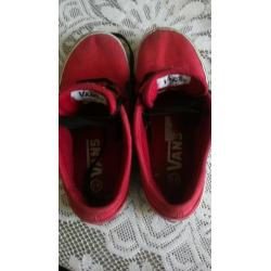 Kids red vans