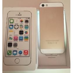 iPhone 5s white & gold 16gb ex cond