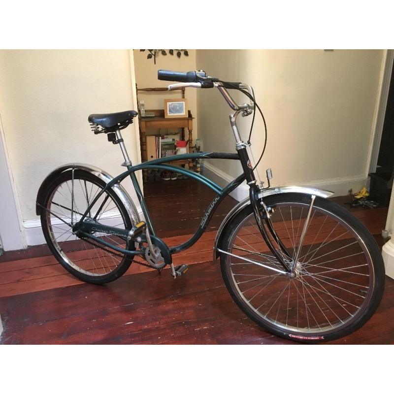 Classic Bike - Schwinn Cruiser Deluxe - Racing Green / Chrome - Great Condition - Ready to go...