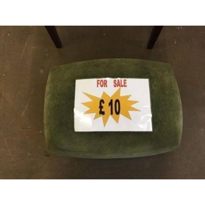 Green Padded Foot Stool