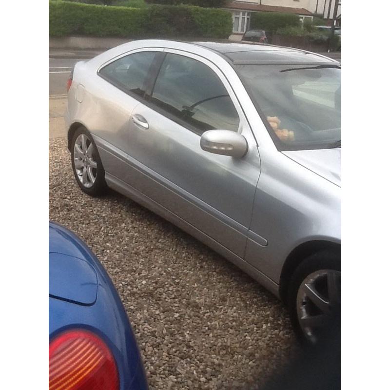 2003 Mercedes c class c200 kompressor coupe auto poss px