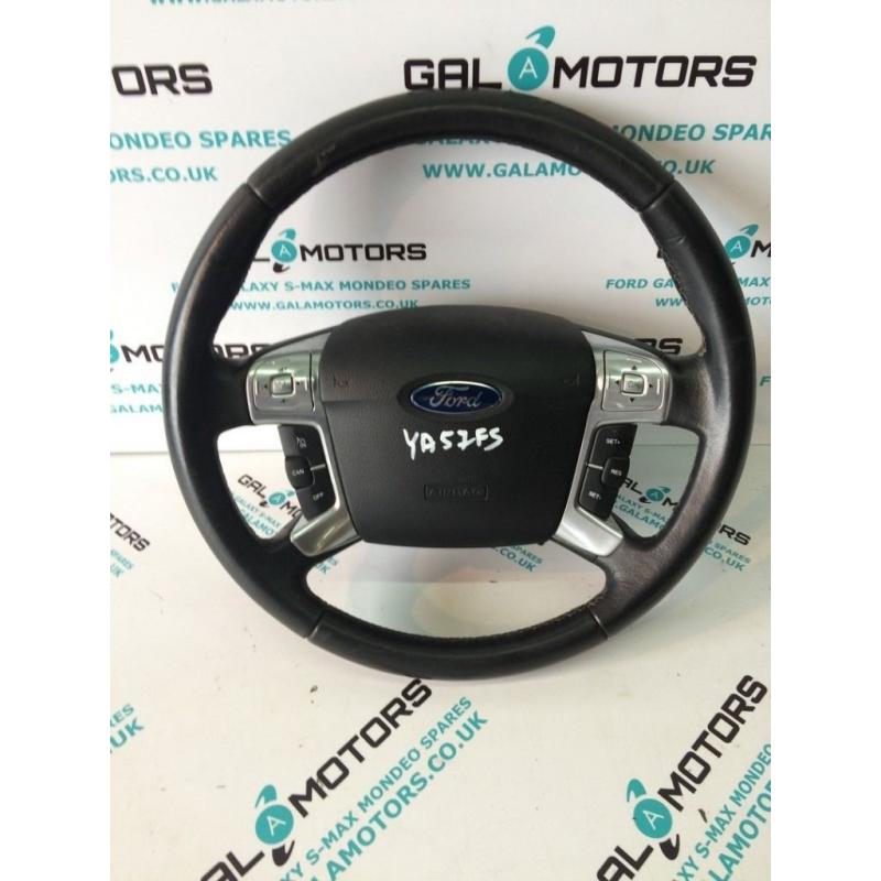 FORD GALAXY MK3 S-MAX MONDEO MK4 2007-2014 STEERING WHEEL WITH AIRBAG YA57