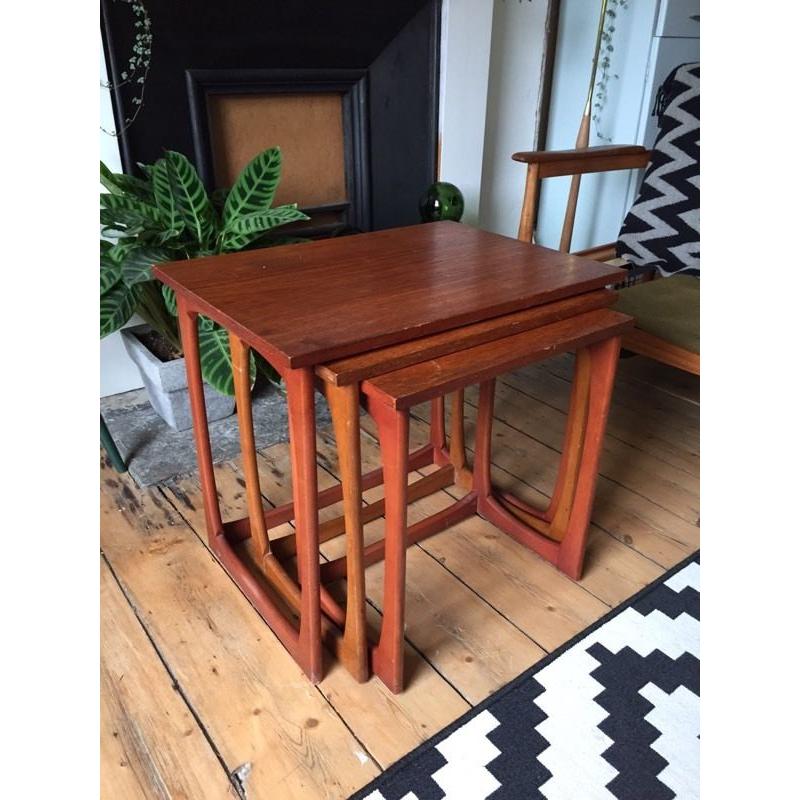 Set of 3 nesting tables, mid century Gplan