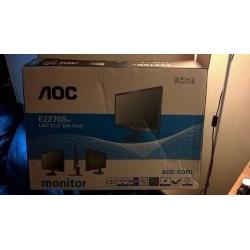 Aoc 22 inch HD Pc Monitor 1920x1080p