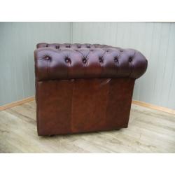 Brown leather Chesterfield Club Chair.