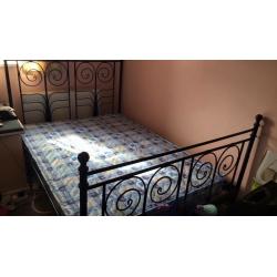 Double bed & mattress