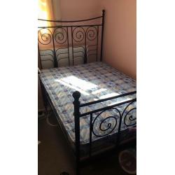 Double bed & mattress