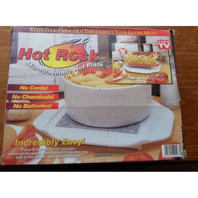 HOT ROCK Granite Microwaveable Hot Plate