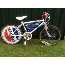 Boy / girls Bike for sale .Townsend brand . Pepsi Logo . New 24" wheel 18" Frame. 12 Speed gear .