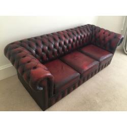 3-seater Chesterfield-style Sofa For Sale - Very Good Condition