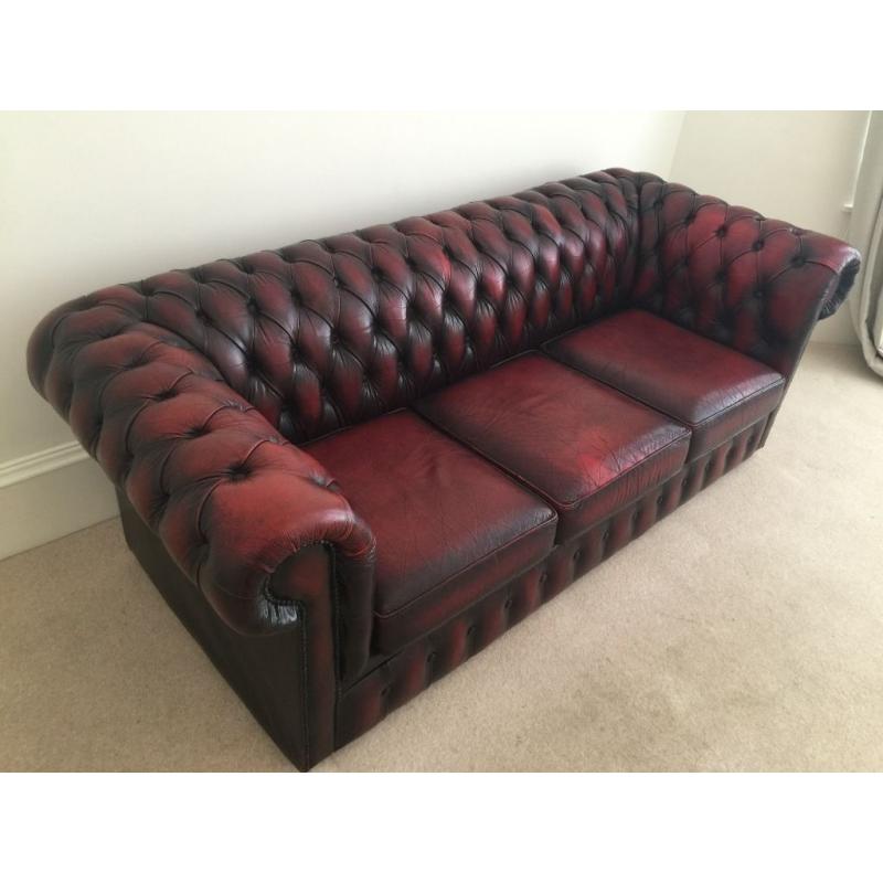 3-seater Chesterfield-style Sofa For Sale - Very Good Condition