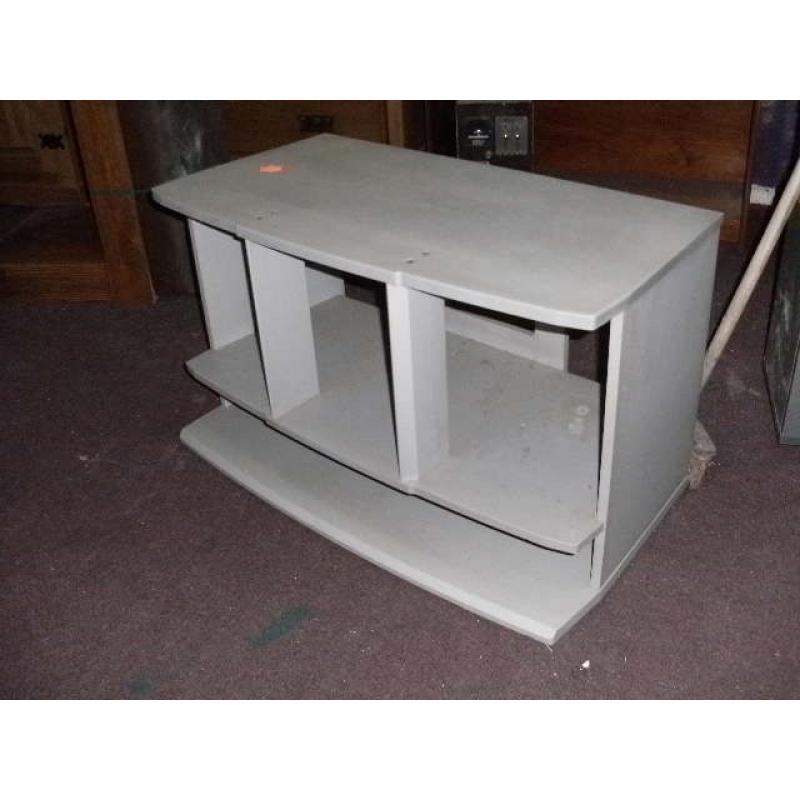 Silver tv unit