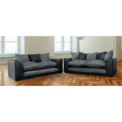 *SPECIAL OFFER*DYLAN CHENILLE FABRIC CORNER SOFA - 2 COLOURS AVAILABLE