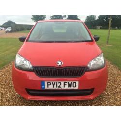 2012 12 SKODA CITIGO 1.0 S 12V 3D 59 BHP