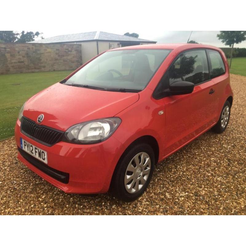 2012 12 SKODA CITIGO 1.0 S 12V 3D 59 BHP