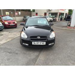 57 plate Hyundai Accent 1.4 Atlantic in black a nice car to drive